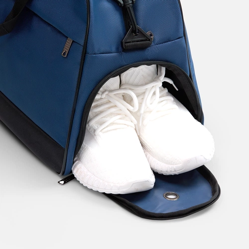 Спортивная сумка Atlantes, синяя с черным Спортивная сумка Atlantes, синяя с черным