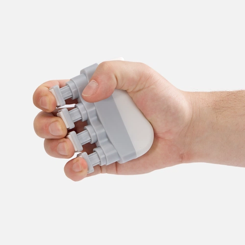 Эспандер кистевой FingerTap, серый с белым Эспандер кистевой FingerTap, серый с белым