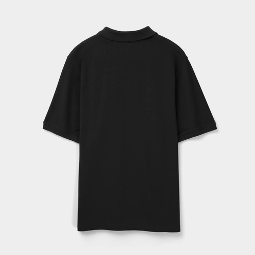 Рубашка поло унисекс Upswing, черная Рубашка поло унисекс Upswing, черная