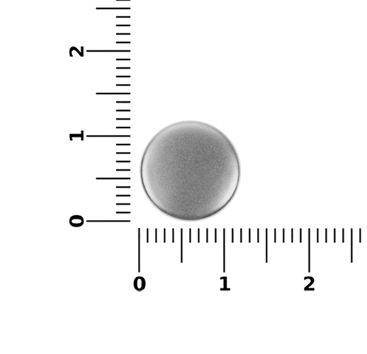 Кнопка Clavis, M, серебристая Кнопка Clavis, M, серебристая