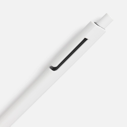 Ручка шариковая Dominanta, белая с черным Ручка шариковая Dominanta, белая с черным