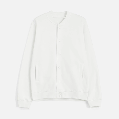 Бомбер унисекс Nuppu, молочно-белый Бомбер унисекс Nuppu, молочно-белый