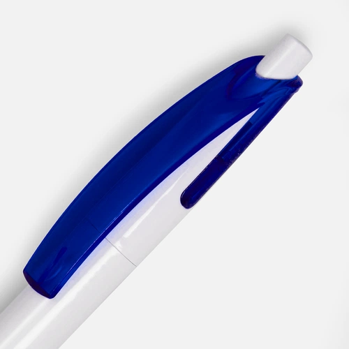 Ручка шариковая Bento, белая с синим Ручка шариковая Bento, белая с синим