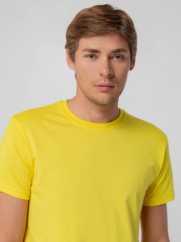 Футболка унисекс T-bolka 140, желтая Футболка унисекс T-bolka 140, желтая