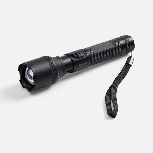 Фонарь аккумуляторный с фокусировкой луча FarSee, черный Фонарь аккумуляторный с фокусировкой луча FarSee, черный