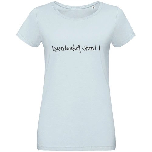 Футболка женская I Look Fabulous, голубая Футболка женская I Look Fabulous, голубая