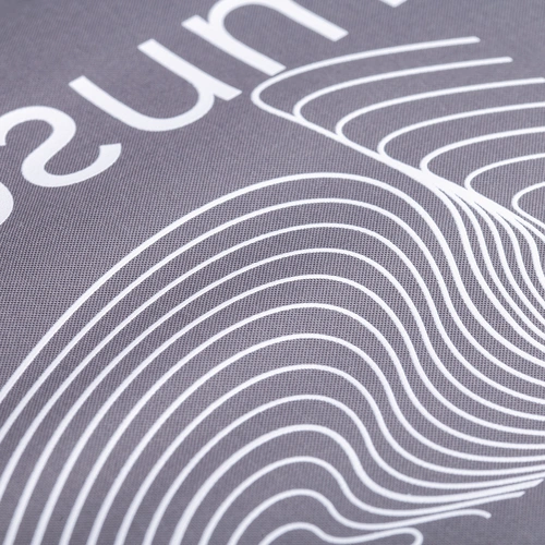 Складной зонт Dome Double с двойным куполом, серый с нанесением