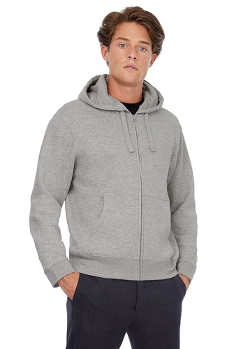 Толстовка мужская Hooded Full Zip серый меланж Толстовка мужская Hooded Full Zip серый меланж