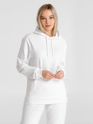 Толстовка с капюшоном унисекс Hoodie, белая Толстовка с капюшоном унисекс Hoodie, белая