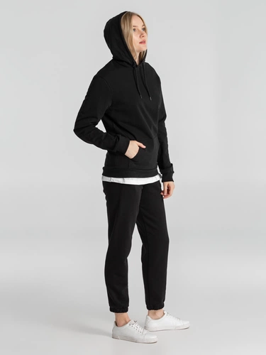 Толстовка с капюшоном унисекс Hoodie, черная Толстовка с капюшоном унисекс Hoodie, черная