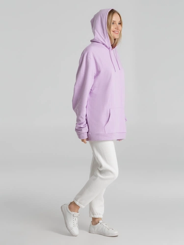 Толстовка с капюшоном унисекс Hoodie, сиреневая Толстовка с капюшоном унисекс Hoodie, сиреневая