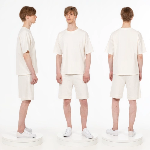 Футболка унисекс оверсайз T3, молочно-белая Футболка унисекс оверсайз T3, молочно-белая