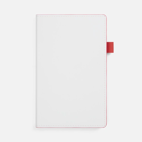 Ежедневник White Shall, недатированный, бело-красный Ежедневник White Shall, недатированный, бело-красный