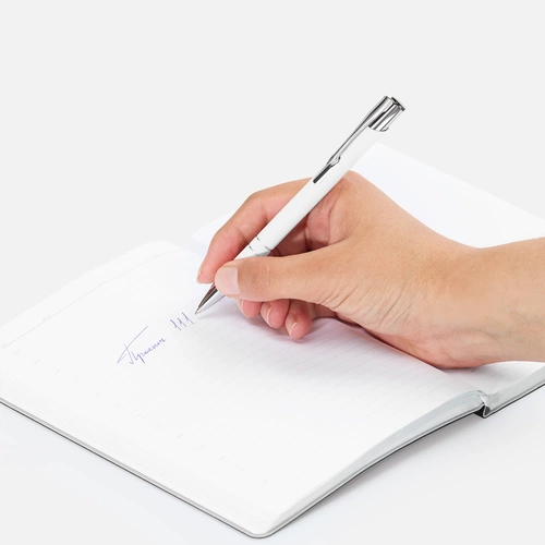 Ручка шариковая Keskus Soft Touch, белая Ручка шариковая Keskus Soft Touch, белая