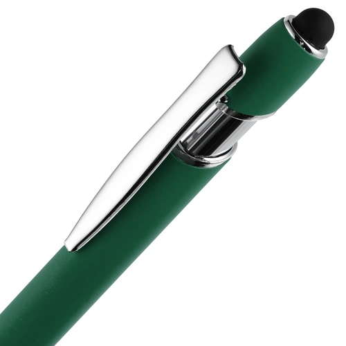 Ручка шариковая Pointer Soft Touch со стилусом, зеленая Ручка шариковая Pointer Soft Touch со стилусом, зеленая