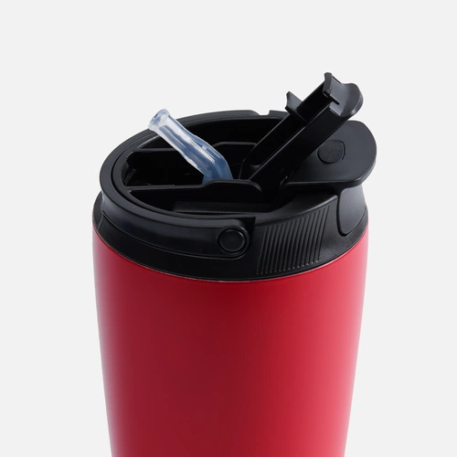 Термостакан с двумя поильниками Duetta, красный Термостакан с двумя поильниками Duetta, красный