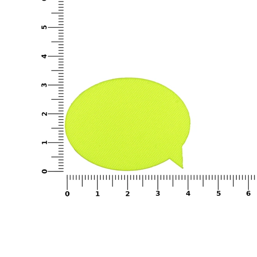 Наклейка тканевая Lunga Bubble, M, желтый неон Наклейка тканевая Lunga Bubble, M, желтый неон