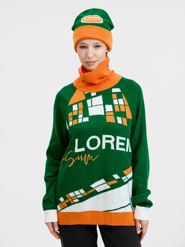 Джемпер на заказ Tricksy Net Reglan, акрил Джемпер на заказ Tricksy Net Reglan, акрил