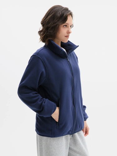 Куртка флисовая унисекс Ben Mac, темно-синяя Куртка флисовая унисекс Ben Mac, темно-синяя