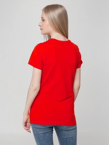 Футболка женская T-bolka Lady, красная Футболка женская T-bolka Lady, красная