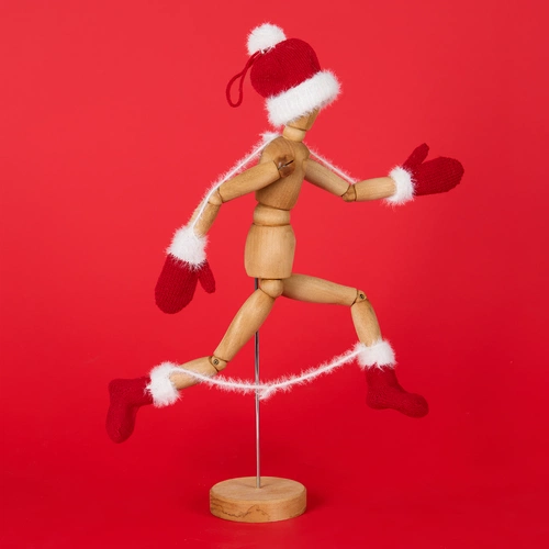 Подвеска на елку «Вьюжка», носочки, красная Подвеска на елку «Вьюжка», носочки, красная