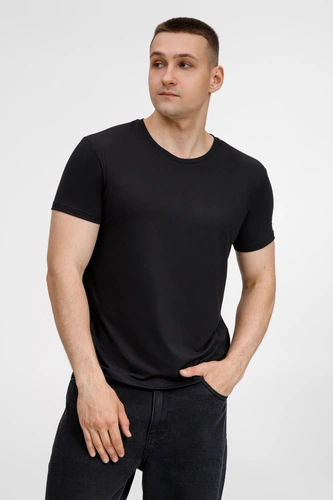 Футболка унисекс Senti, черная Футболка унисекс Senti, черная