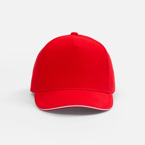 Бейсболка Classic 2.0, красная с белым кантом Бейсболка Classic 2.0, красная с белым кантом