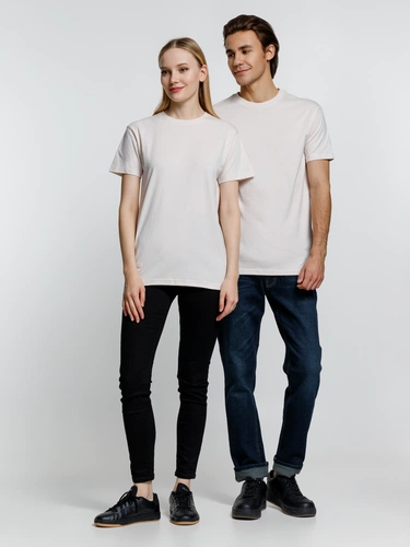 Футболка унисекс T-Bolka 160, молочно-белая Футболка унисекс T-Bolka 160, молочно-белая