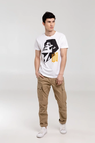 Футболка «Меламед. Виктор Цой», белая Футболка «Меламед. Виктор Цой», белая