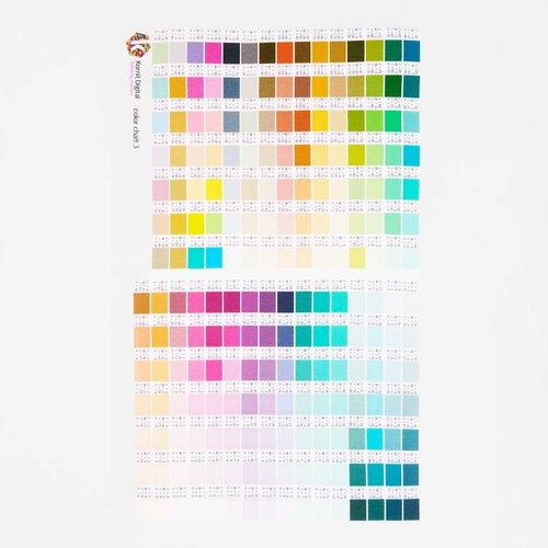 Футболка T-bolka 160 с DTG-печатью Kornit Color Сhart 3, белая, размер L Футболка T-bolka 160 с DTG-печатью Kornit Color Сhart 3, белая, размер L