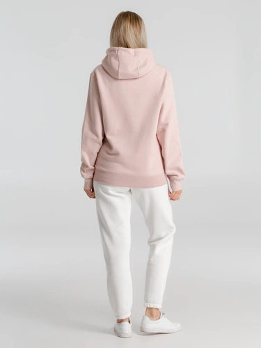 Толстовка с капюшоном унисекс King, розовая Толстовка с капюшоном унисекс King, розовая