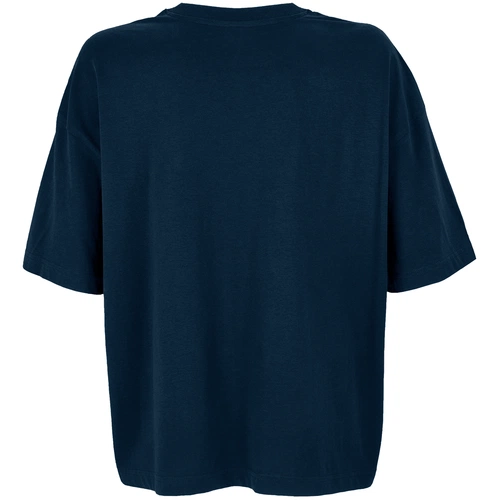 Футболка оверсайз женская Boxy Women, темно-синяя Футболка оверсайз женская Boxy Women, темно-синяя