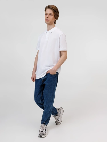 Рубашка поло унисекс Pulse, белая Рубашка поло унисекс Pulse, белая