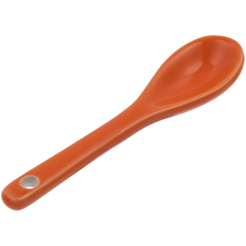 Кофейная кружка Pairy с ложкой, белая с оранжевой Кофейная кружка Pairy с ложкой, белая с оранжевой