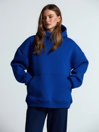Худи Kulonga Oversize, ярко-синее Худи Kulonga Oversize, ярко-синее