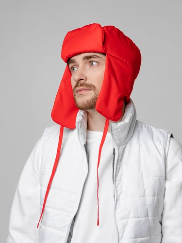 Шапка-ушанка Shelter, красная Шапка-ушанка Shelter, красная