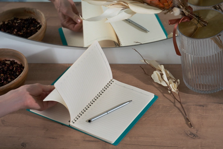 Ежедневник Spring Shall, недатированный, синий Ежедневник Spring Shall, недатированный, синий