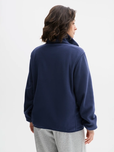 Куртка флисовая унисекс Ben Mac, темно-синяя Куртка флисовая унисекс Ben Mac, темно-синяя