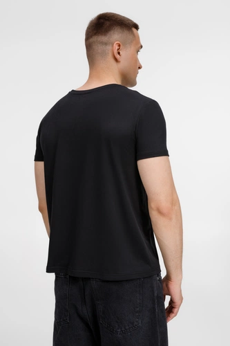 Футболка унисекс Senti, черная Футболка унисекс Senti, черная