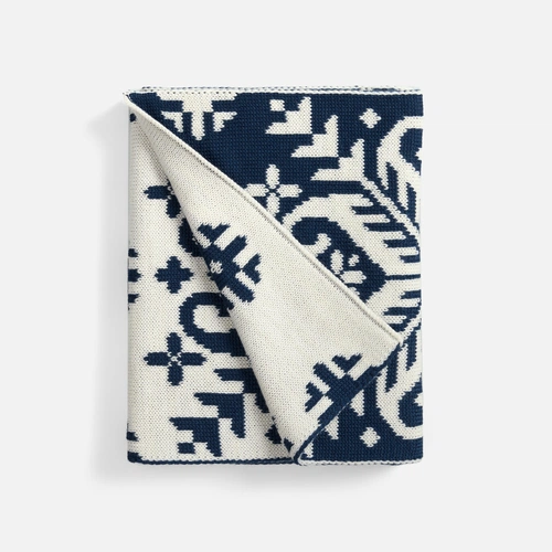 Шарф Wintertude M, синий с белым Шарф Wintertude M, синий с белым