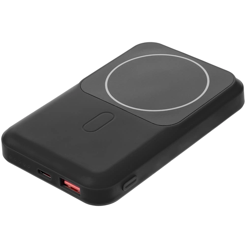 Магнитный беспроводной аккумулятор Top Force, 10 000 мАч, черный Магнитный беспроводной аккумулятор Top Force, 10 000 мАч, черный