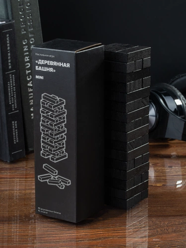 Игра «Деревянная башня мини», черная Игра «Деревянная башня мини», черная