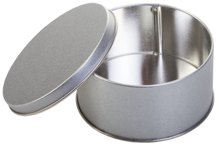 Коробка Pragmax S, круглая, серебристая Коробка Pragmax S, круглая, серебристая