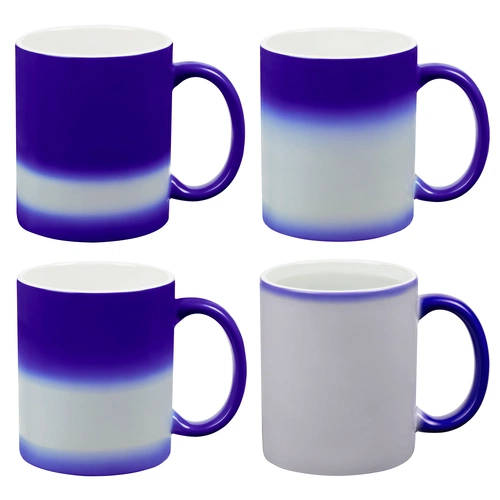 Кружка «Хамелеон», ver.2, матовая, синяя Кружка «Хамелеон», ver.2, матовая, синяя