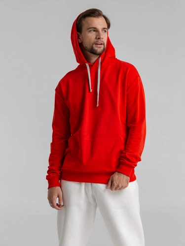 Толстовка с капюшоном Unit Kirenga, красная Толстовка с капюшоном Unit Kirenga, красная