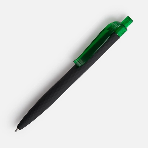 Ручка шариковая Prodir QS01 PRT-T Soft Touch, черная с зеленым Ручка шариковая Prodir QS01 PRT-T Soft Touch, черная с зеленым