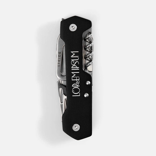 Туристический нож Liten Halp, черный с нанесением Туристический нож Liten Halp, черный с нанесением