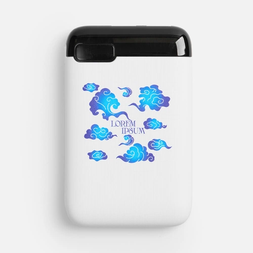 Внешний аккумулятор Fast Trick, белый с УФ-печатью и тампопечатью