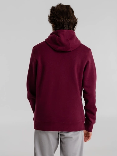 Толстовка с капюшоном унисекс King, бордовая Толстовка с капюшоном унисекс King, бордовая