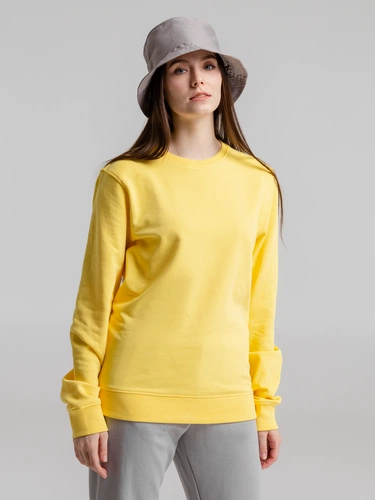 Свитшот унисекс BNC Inspire (Organic), желтый Свитшот унисекс BNC Inspire (Organic), желтый